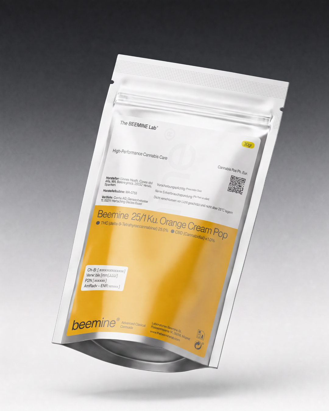 Packaging de Beemine Orange Cream Pop